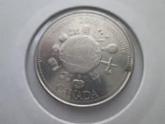 Canada 25 cents(communaute) 2000 foto