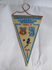 FANION STEAUA-GOTEBORG TURUL III CCE 15 MARTIE 1989 foto