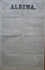 Ziarul Albina, 1870, Budapesta, Romana, V. Babes, Eminescu - Revista Antica | Format Mare, 4 Pagini