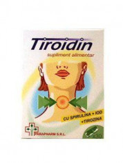 TIROIDIN 30cps (SPIRULINA, IOD, TIROZINA) Quantum- Hipotiroidism foto