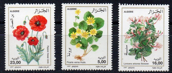 ALGERIA 1997, Flora, serie neuzata, MNH