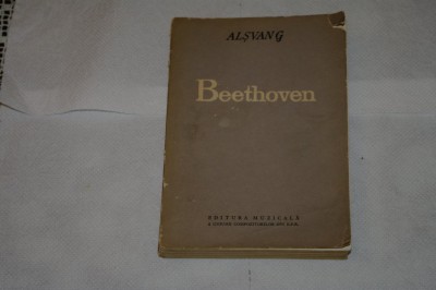 Beethoven - Alsvang - Editura Muzicala - 1961 foto