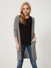 Cardigan lung Vero Moda - art. 10145619 gri melange foto