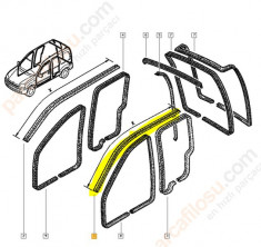 Cheder pavilion Stg Renault Kangoo , original 7700400247 foto