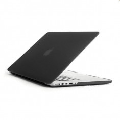 Carcasa protectie slim din plastic pentru MacBook Pro Retina 15.4&amp;quot;, neagra foto