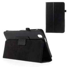 Husa Piele PU Flip Stand Samsung Galaxy Tab Pro T320 T321 T325 Neagra foto