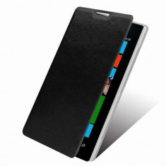 Husa Nokia Lumia 520 / 525 Subtire Flip Piele Stand Neagra foto