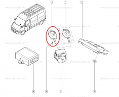 Carcasa telecomanda cu 3 butoane Renault Master 3 2010-, Cheie originala Renault 998102668R foto