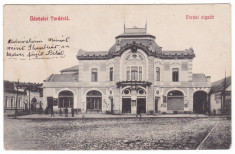 #1734- Romania, Torda, Turda, carte post. circulata 1911: Restaurant, animat foto