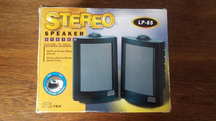 BOXE CALCULATOR HI-TEX LP 65 STEREO SPEAKER SYSTEM