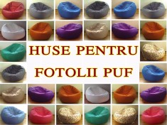 Husa pentru fotoliu puf din material textil. foto