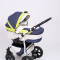 Carucior copii 3 in 1 Baby-Merc Q9 (bleumarin cu alb si verde)