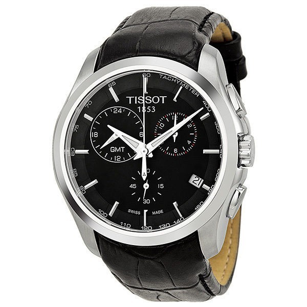 Ceas barbatesc Tissot Couturier GMT ecran negru foto mare Ceas barbatesc Tissot Couturier GMT ecran negru foto mare