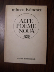 Alte poeme noua - Mircea Ivanescu (prima editie, 1986) foto