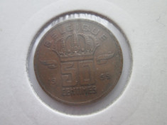 Belgia 50 centimes 1959 foto