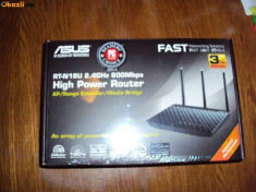 Router Wireless ASUS Gigabit RT-N18U N600, USB 2.0, USB 3.0, negru foto