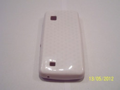Husa silicon alba pentru telefon Samsung Star 2 S5260 foto