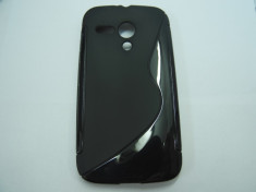 Husa silicon S-line neagra pentru telefon Motorola Moto G X1032 foto
