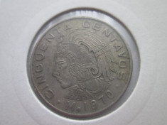 Mexic 50 centavos 1970 foto