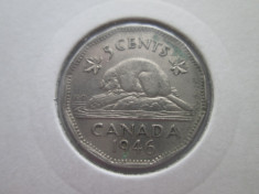 Canada 5 cents 1946 foto