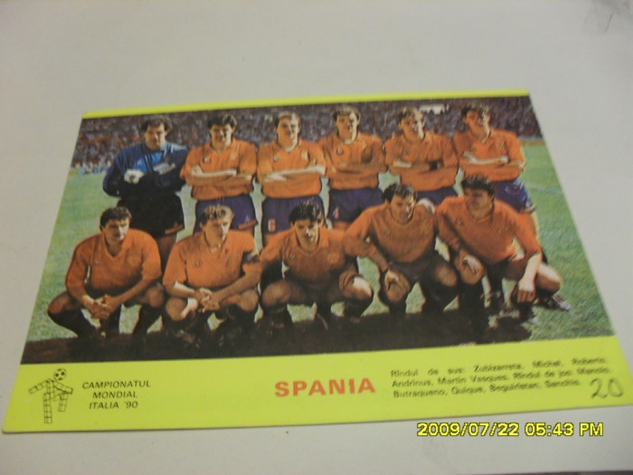 foto Spania CM Italia 1990