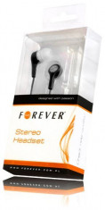 Handsfree (casti) Forever stereo pentru MP3, MP4, telefoane, PC negru foto