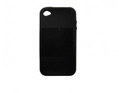 Husa silicon Sleeve neagra pentru telefon Apple iPhone 4 foto
