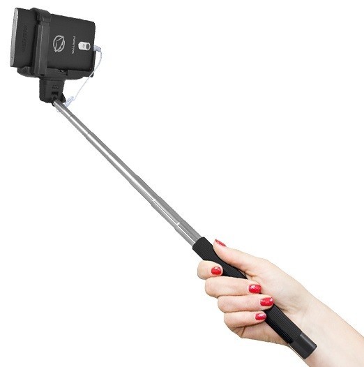 Selfie Wired Monopod Manta MA426 (maner telescopic) universal, negru foto mare Selfie Wired Monopod Manta MA426 (maner telescopic) universal, negru foto mare