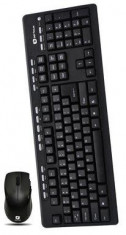 Kit tastatura multimedia + mouse optic Serioux MKM5500 cu fir negru foto