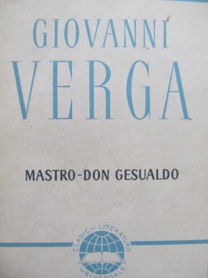 Mastro Don Gesualdo - Giovanni Verga foto