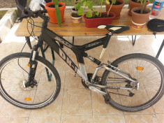 Bicicleta Mtb Shimano Bulls,echipare full shimano, zgarieturi usoare pe cadru foto