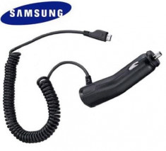 Incarcator auto Samsung ECA-U16CBEGSTD BLISTER cu microUSB 1000mAh foto