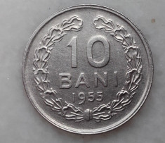 10 bani 1955 UNC moneda Romania RPR numismatica bani vechi monede foto