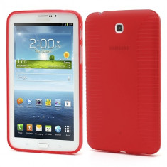 Husa silicon rosie (EPC) pentru tableta Samsung Galaxy Tab 3 P3200 (SM-T211) / P3210 (SM-T210) foto