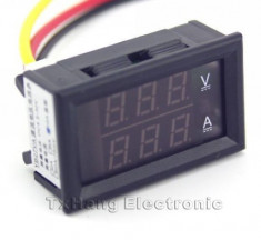 DC 4.5-30V 0-50A Dual LED Digital Volt meter Ammeter Voltage (FS00922) foto