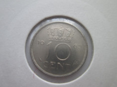 Olanda 10 cents 1965 foto