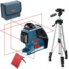 BOSCH GLL 3-80 P + BS 150 Professional Nivela laser cu linii + Stativ... foto