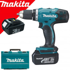 MAKITA DDF453RFE Masina de gaurit si insurubat cu 2 acumulatori Li-Ion, 18V,... foto