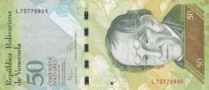 VENEZUELA 50 bolivares 2011 VF!!! foto