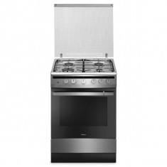 Aragaz pe gaz Hansa FCGX61109, grill, rotisor, inox foto