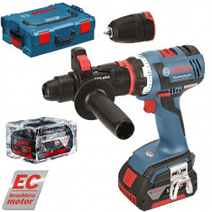 BOSCH GSR 14,4 V-EC FC2 + SDS Masina de gaurit si insurubat cu 2 acumulatori... foto