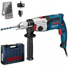 BOSCH GSB 21-2 RE + ACCESORII Professional Masina de gaurit cu percutie 1100... foto