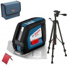 BOSCH GLL 2-50 + BS 150 Professional Nivela laser cu linii + Stativ... foto