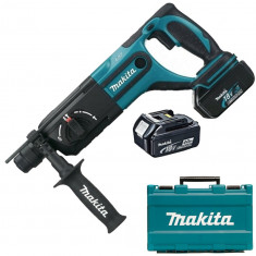 MAKITA DHR241RME Ciocan rotopercutor cu 2 acumulatori Li-Ion, 18V, 4Ah, 2J... foto