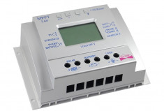 Controller/Regulator solar MPPT L - 60A LCD USB Panouri fotovoltaice, cabane... foto