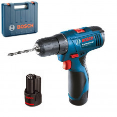 BOSCH GSR 1080-2-LI Masina de gaurit si insurubat cu 2 acumulatori Li-Ion,... foto