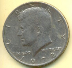 SUA half dollar 1972-37 foto