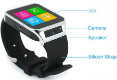 Ceas Smart Watch cu Telefon si Camera Spion Nou in Cutie foto