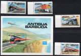 ANTIGUA&amp;amp;BARBUDA 1986, Locomotive, serie neuzata, MNH, Nestampilat