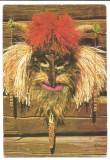 @carte postala(ilustrata) -ACIN -Masca groteasca de Bob Calinescu